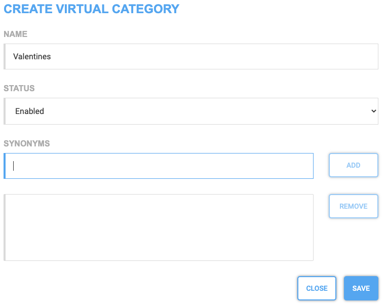 Mapping Rules - Create Virtual Category