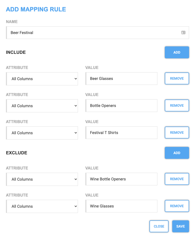 Mapping Rules - Add