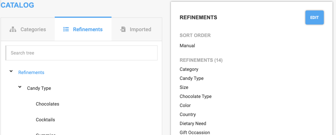 Catalog - Refinements
